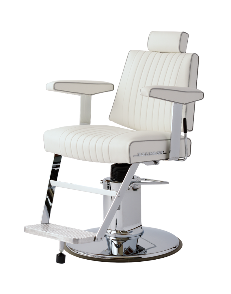 Dainty White Barber Chair