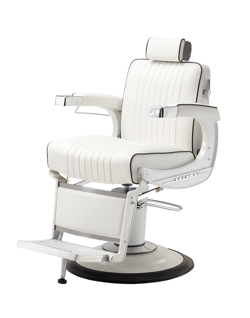 elegance elite white barber chair