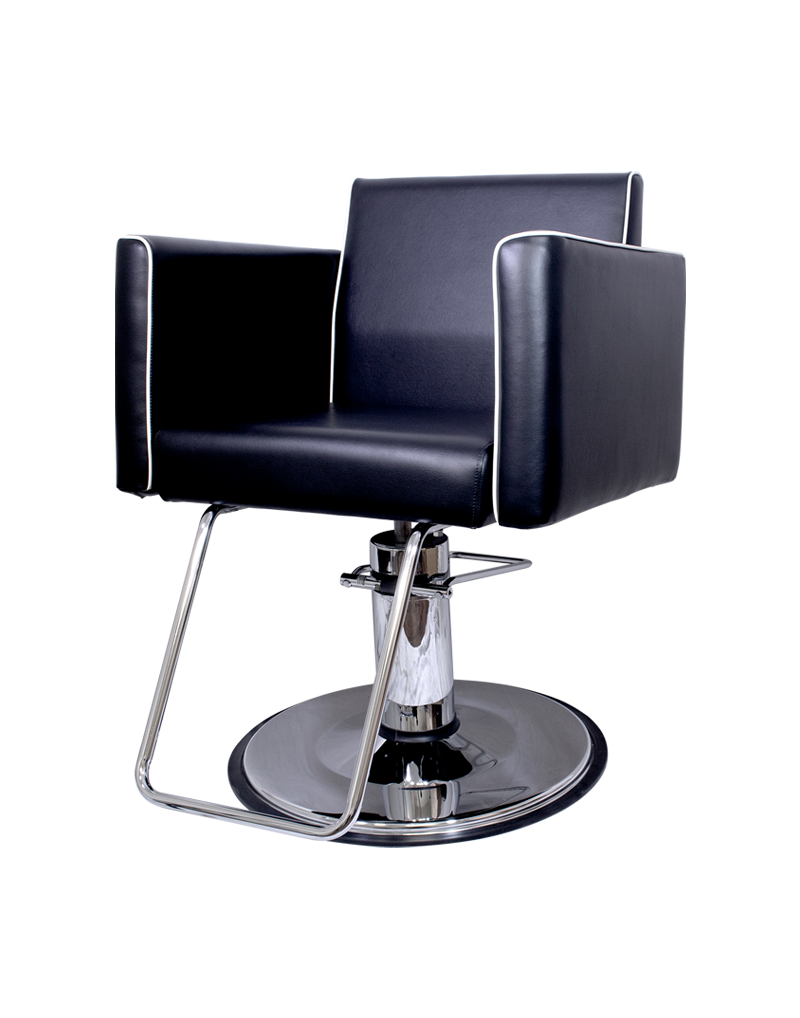 Lusso black salon chair