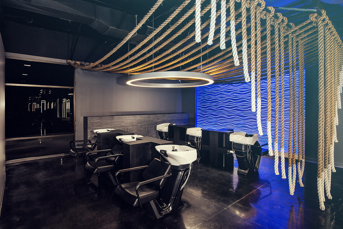 salon shampoo stations